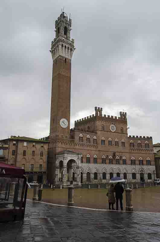 12 - Italia - Siena - plaza del Campo - palacio Comunal y torre del Mangia